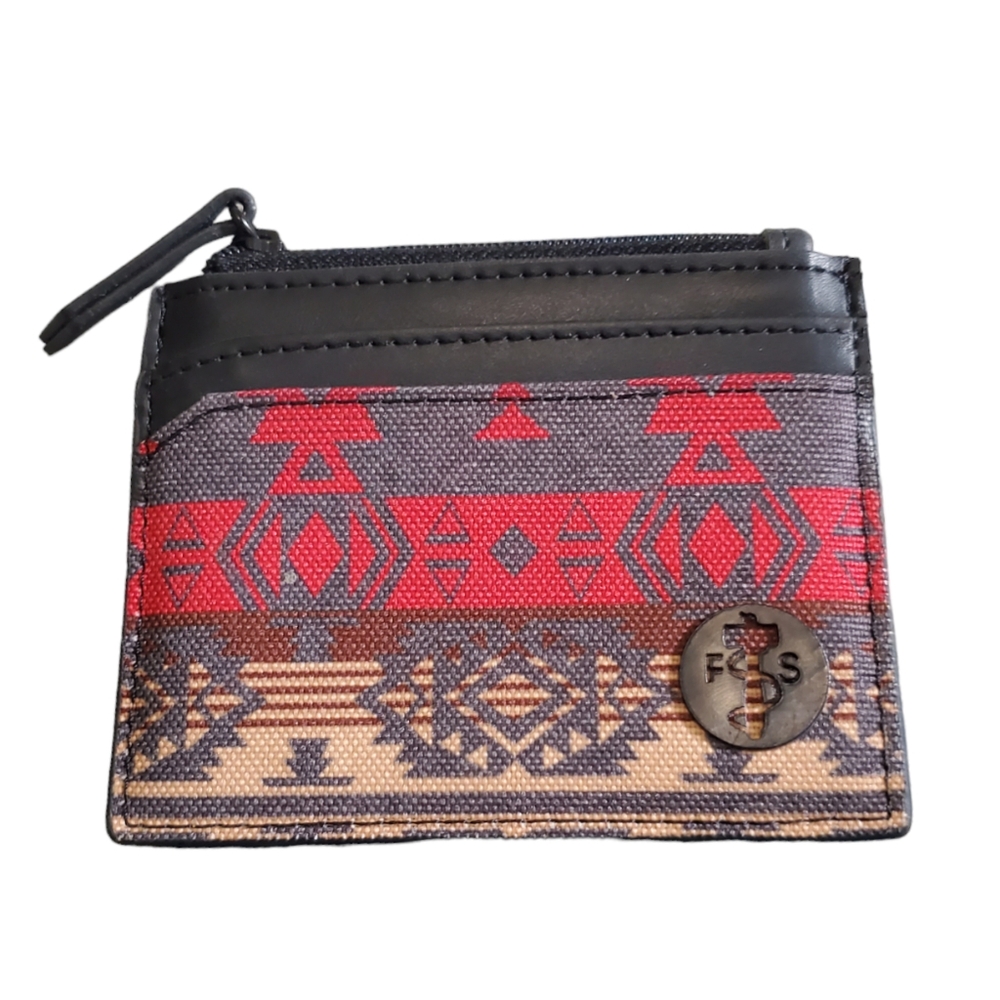 Focused Space The Essential Wallet Mini Tan Multi Aztec Print OS